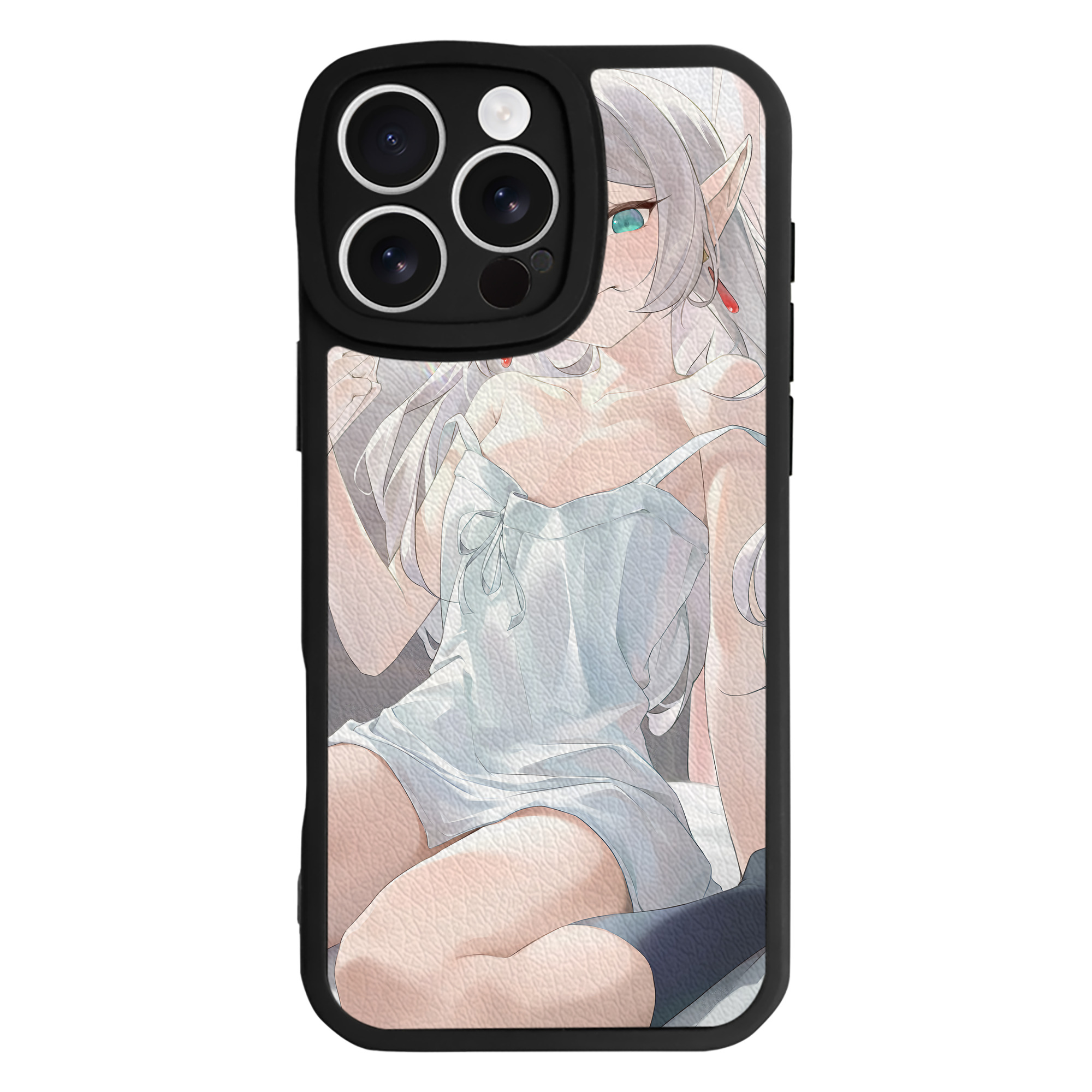 （画像用） 葬送のフリーレン Frieren 【iPhone 16シリーズ対応】シリコンスマホケース（レザー調） 材質：シリコン